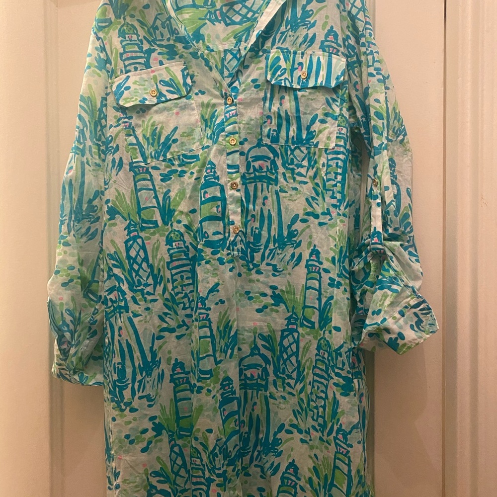 Lily Pulitzer shift dress / coverup